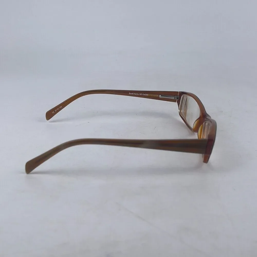 Scott Harris SH-197 COL Eyeglasses‎ Frame Unisex Adults Brown Full Rim 52-16-135